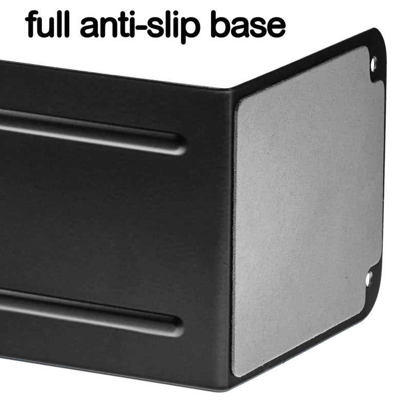 Acrimet Steel Metal Bookends for Shelves, Heavy Duty, for Large Books, 6 7/8" Tall X 4" Wide X 4 1/2" Deep, Black Colored, 1 Pair - Image 2